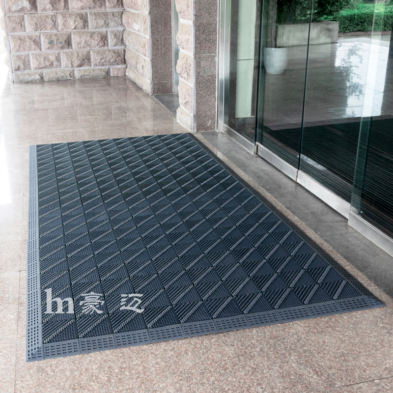 室外三合一门口拼接地垫案例分享