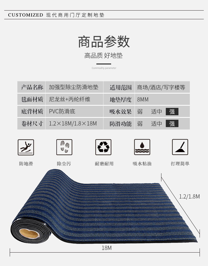 硬丝刮沙除尘地垫